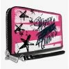Wholesale ✔️ DC Comics Birds of Prey Harley Quinn Diamond Stars 👩 Womens Zip Around Wallet 🔥