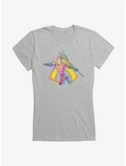Promo 👏 DC Comics Justice League Aquaman Cmyk 👧 Girls T-Shirt 😉