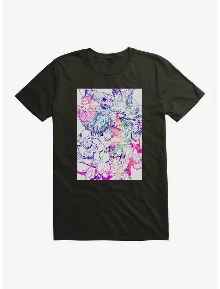 Top 10 โจ DC Comics Justice League Group Outlined T-Shirt โ - Image 2
