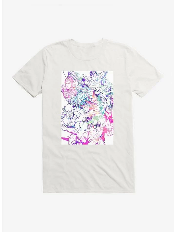 Top 10 โจ DC Comics Justice League Group Outlined T-Shirt โ - Image 6