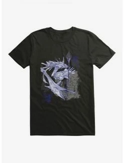 Discount 🥰 DC Comics Aquaman Icon Sketches T-Shirt 🎉