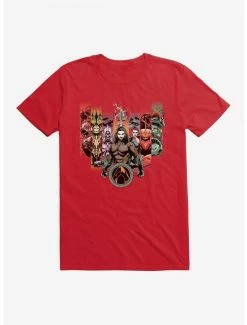 Best Pirce โ DC Comics Aquaman Character Lineup T-Shirt ๐