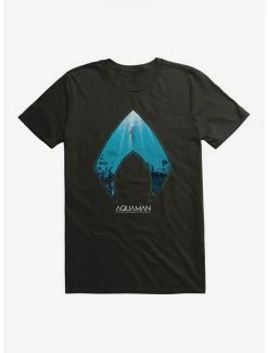 Best deal 🎉 DC Comics Aquaman Icon Sea Background T-Shirt 🎉
