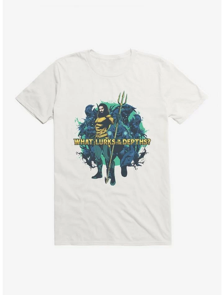 Best reviews of 🔔 DC Comics Aquaman What Lurks In The Depths T-Shirt 🔔 - Image 6