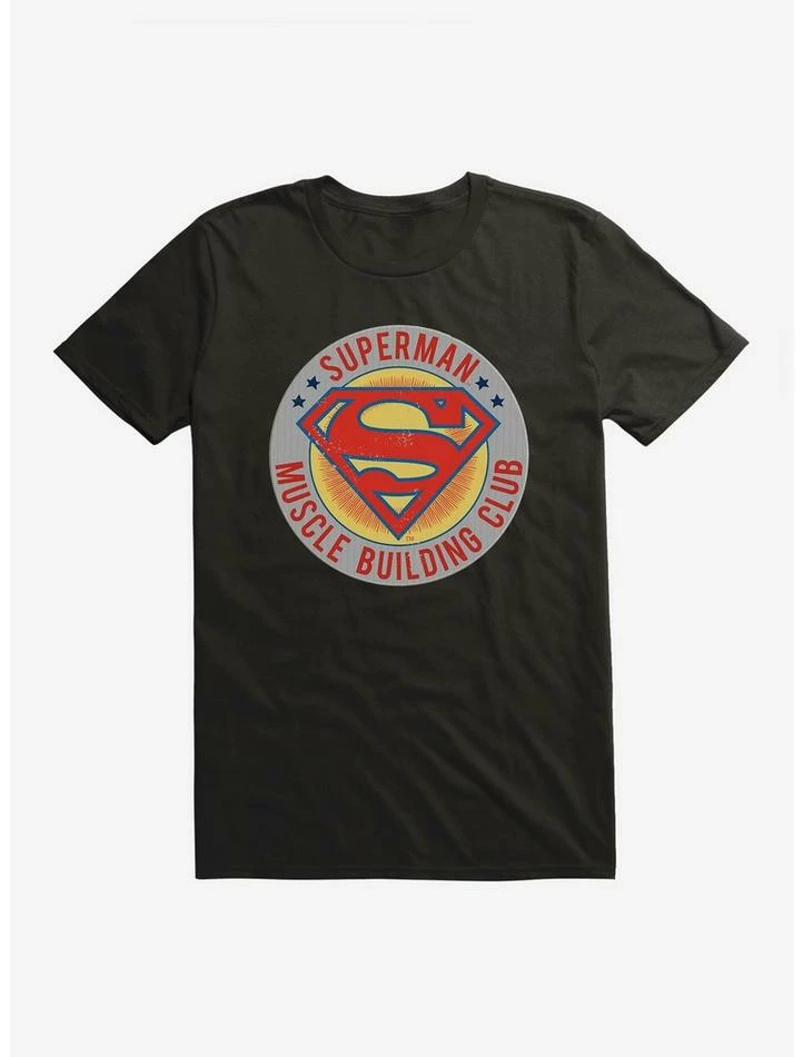 Coupon ⌛ DC Comics Superman Muscle Building Club T-Shirt ✨ - Image 3