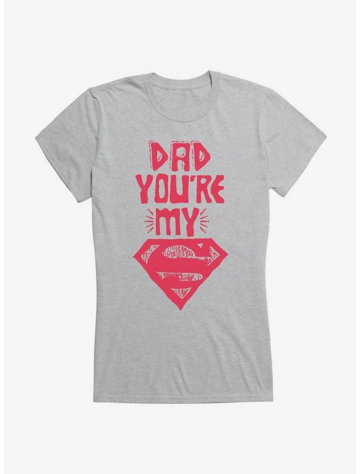 Best Pirce ๐ DC Comics Superman Dad Is My Hero ๐ง Girls T-Shirt โ๏ธ - Image 3