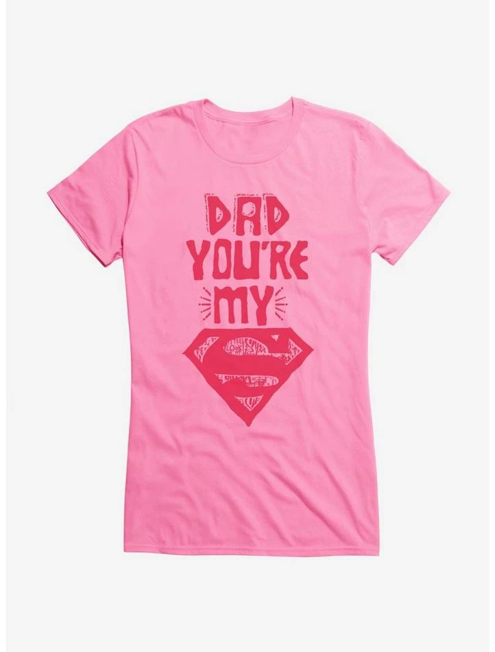 Best Pirce ๐ DC Comics Superman Dad Is My Hero ๐ง Girls T-Shirt โ๏ธ - Image 5