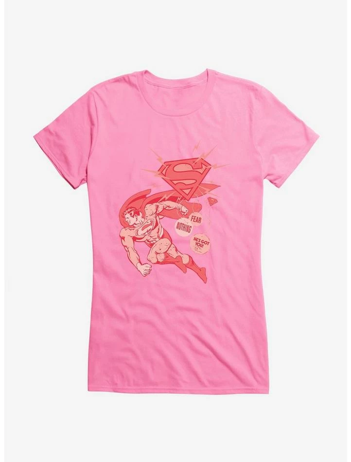 Cheapest ๐ DC Comics Superman Fear Nothing ๐ง Girls T-Shirt ๐ฅ - Image 5