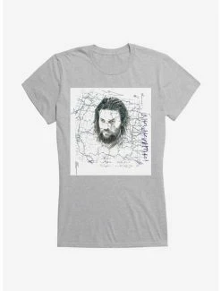 Coupon 👍 DC Comics Aquaman Hero Sketch 👧 Girls T-Shirt 🎁