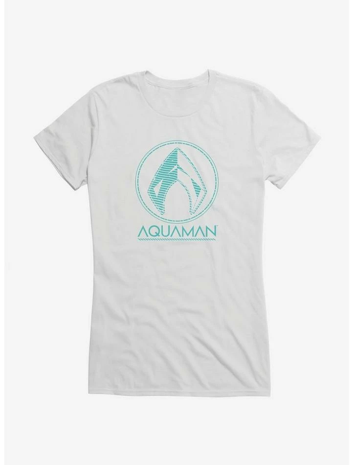 New 😍 DC Comics Aquaman Blue Icon 👧 Girls T-Shirt 👏 - Image 6