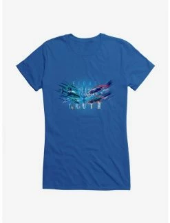 Brand new 💯 DC Comics Aquaman Fight For Truth 👧 Girls T-Shirt 😍