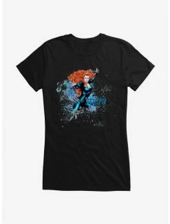 Budget 👍 DC Comics Aquaman Mera Fight Pose 👧 Girls T-Shirt 🎉