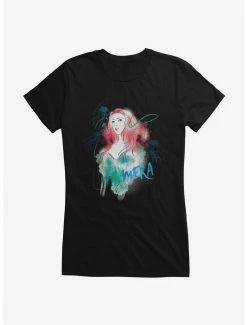 Best deal ⌛ DC Comics Aquaman Mera Watercolor 👧 Girls T-Shirt 🔔