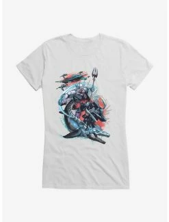 Best reviews of 😀 DC Comics Aquaman Sea Battle 👧 Girls T-Shirt 🌟