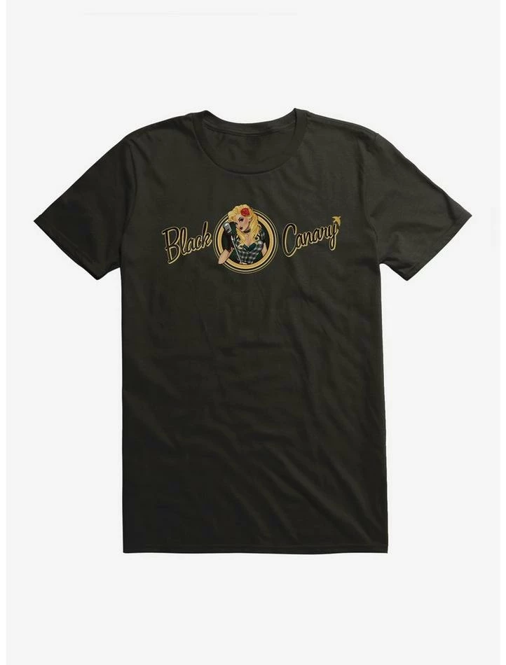 Best Pirce ❤️ DC Comics Bombshells Black Canary Script T-Shirt 🎉 - Image 2