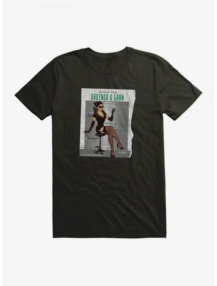 Budget ๐คฉ DC Comics Bombshells Catwoman Savings And Loans T-Shirt ๐ - Image 2