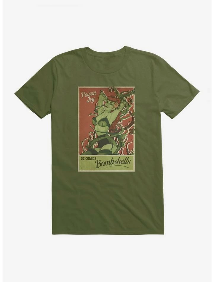 Deals 😉 DC Comics Bombshells Poison Ivy Pin Up T-Shirt 🔔 - Image 3