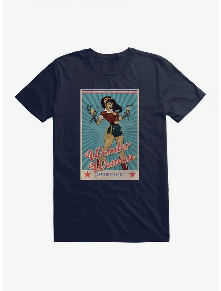 Outlet ⭐ DC Comics Bombshells Wonder 👩 Woman Amazonians Unite T-Shirt 😀