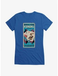 Discount ❤️ DC Comics Bombshells Harley Quinn Iceberg Lounge 👧 Girls T-Shirt 🎉