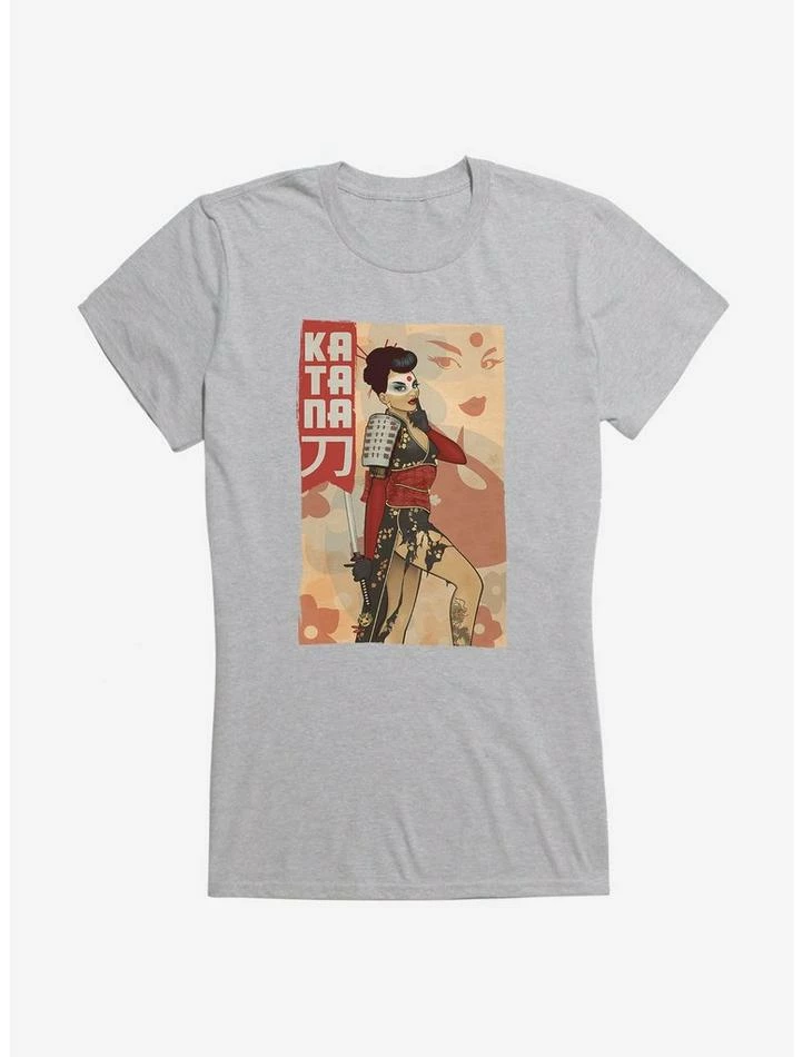 Best Pirce ๐คฉ DC Comics Bombshells Katana Deadly Silent ๐ง Girls T-Shirt ๐ฅฐ - Image 3