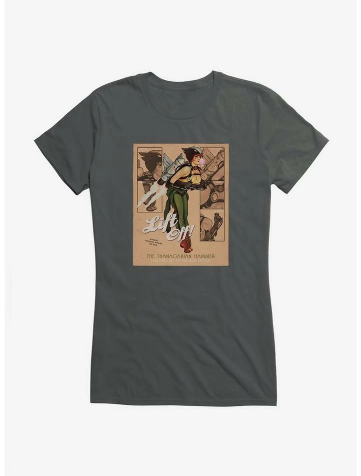 Promo ๐ DC Comics Bombshells Hawkgirl Lift Off ๐ง Girls T-Shirt ๐ฏ - Image 3
