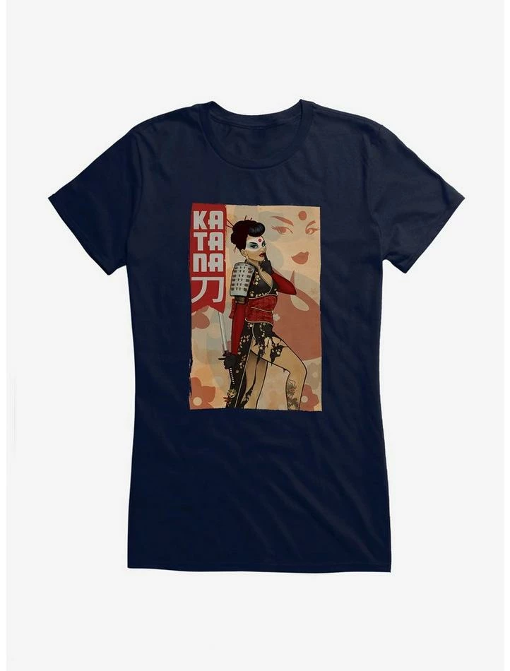 Best Pirce ๐คฉ DC Comics Bombshells Katana Deadly Silent ๐ง Girls T-Shirt ๐ฅฐ - Image 4