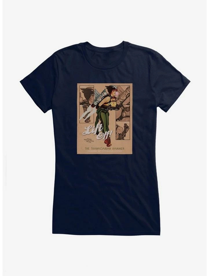 Promo ๐ DC Comics Bombshells Hawkgirl Lift Off ๐ง Girls T-Shirt ๐ฏ - Image 5