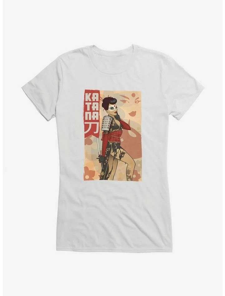 Best Pirce ๐คฉ DC Comics Bombshells Katana Deadly Silent ๐ง Girls T-Shirt ๐ฅฐ - Image 6