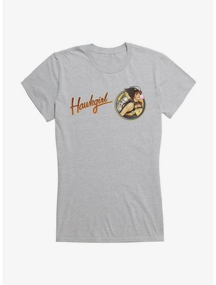 Hot Sale ๐ DC Comics Bombshells Hawkgirl Script ๐ง Girls T-Shirt ๐ฅ - Image 3