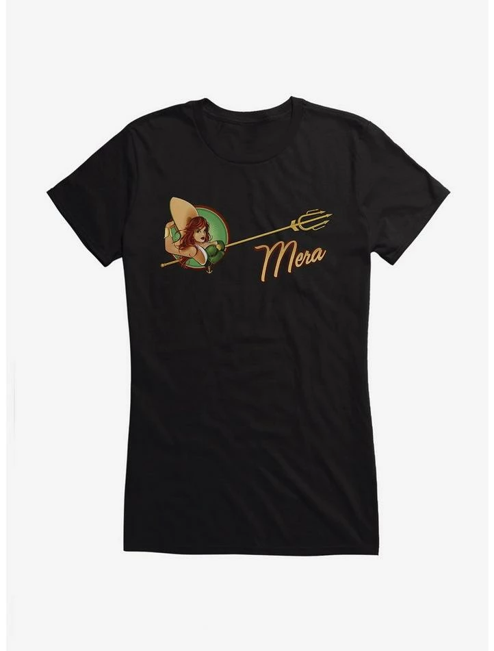 Best Sale 🎉 DC Comics Bombshells Mera Script 👧 Girls T-Shirt 🎉 - Image 2