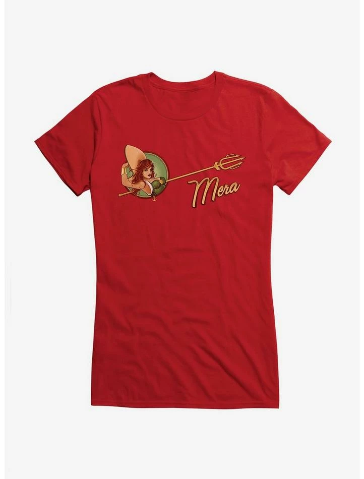 Best Sale 🎉 DC Comics Bombshells Mera Script 👧 Girls T-Shirt 🎉