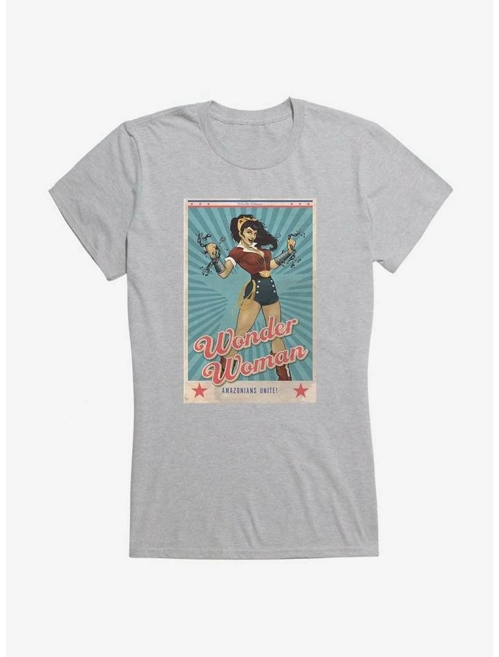 Wholesale ๐ฅฐ DC Comics Bombshells Wonder ๐ฉ Woman Amazonians Unite ๐ง Girls T-Shirt ๐ - Image 3