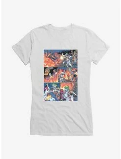 Budget ✨ DC Comics Batman The Joker And Harley Fight Comic Strip 👧 Girls T-Shirt 🔔