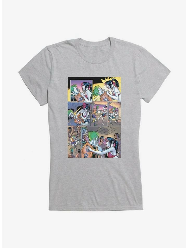 Cheap 🥰 DC Comics Batman The Joker And Harley Quinn Comic Strips 👧 Girls T-Shirt 🥰 - Image 4