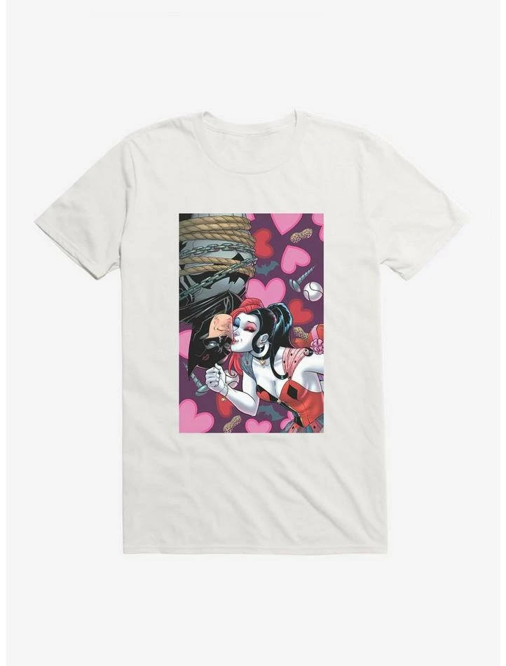 Best Pirce 🎉 DC Comics Batman Harley Kissing Batman T-Shirt 😉 - Image 5