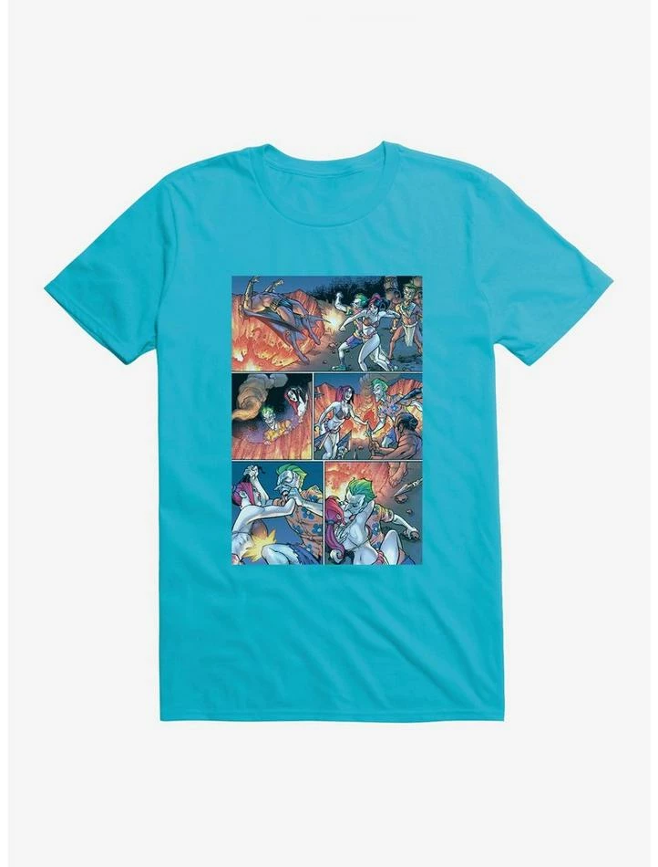 Best deal 🔔 DC Comics Batman The Joker And Harley Fight Comic Strip T-Shirt 🌟