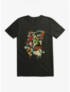 Outlet 😉 DC Comics Batman Superheroes Collage T-Shirt 💯