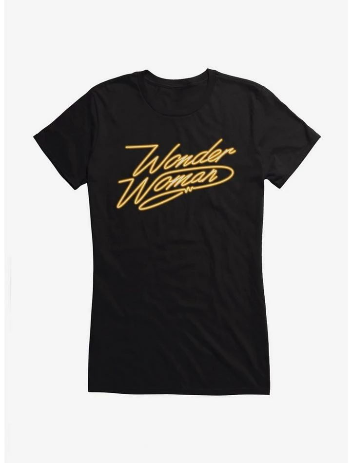 Outlet ๐ฏ DC Comics Wonder ๐ฉ Woman 1984 Golden Lasso Logo ๐ง Girls T-Shirt ๐ฏ - Image 2