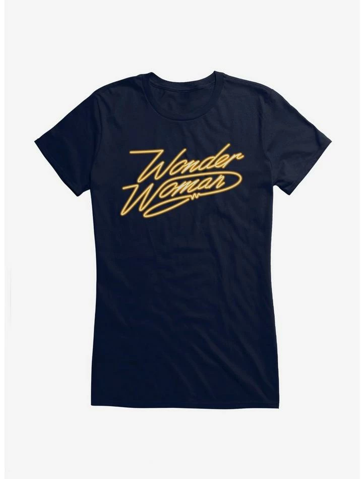 Outlet ๐ฏ DC Comics Wonder ๐ฉ Woman 1984 Golden Lasso Logo ๐ง Girls T-Shirt ๐ฏ - Image 4
