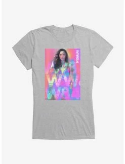 Best deal 🥰 DC Comics Wonder 👩 Woman 1984 Pastel Logo 👧 Girls T-Shirt ❤️