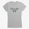 New 😍 DC Comics Wonder 👩 Woman 1984 Multicolored Logo 👧 Girls T-Shirt ⌛
