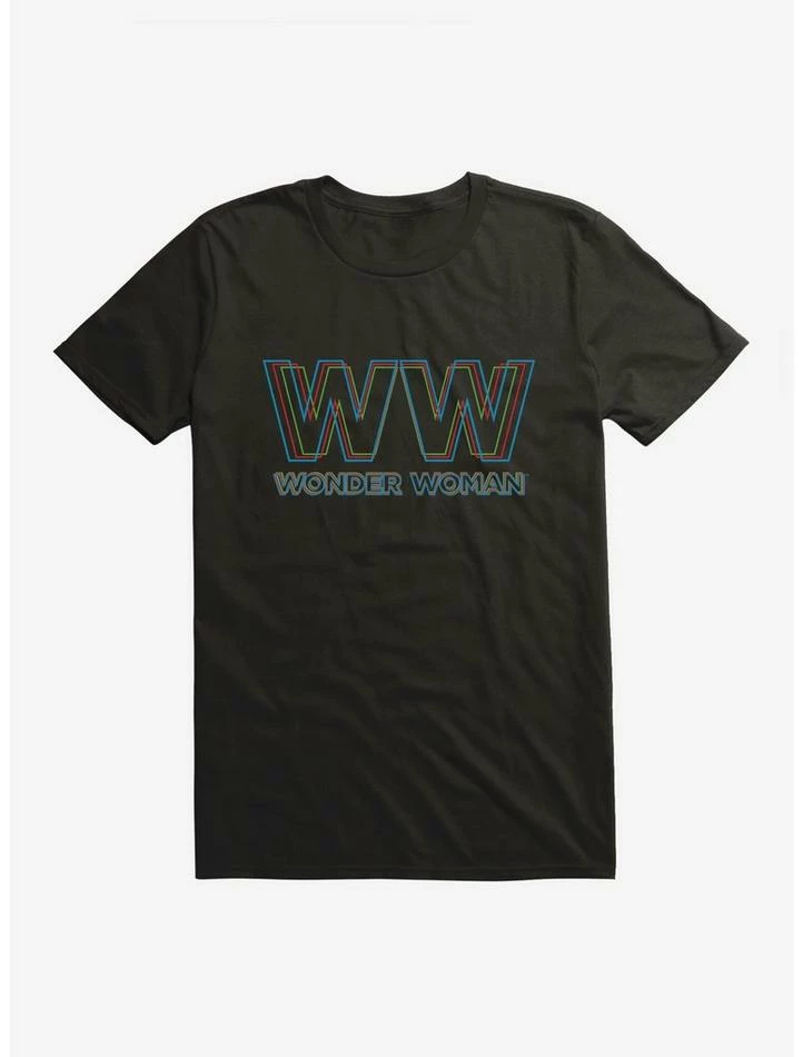 Outlet ๐ฅ DC Comics Wonder ๐ฉ Woman 1984 Double Logo T-Shirt โญ - Image 2