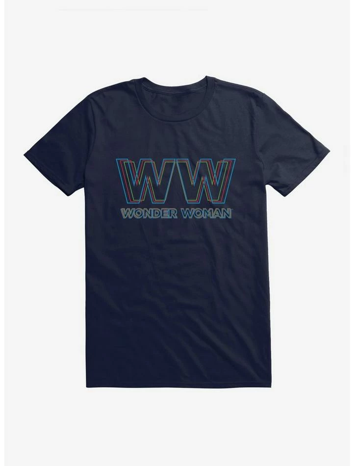 Outlet ๐ฅ DC Comics Wonder ๐ฉ Woman 1984 Double Logo T-Shirt โญ - Image 3