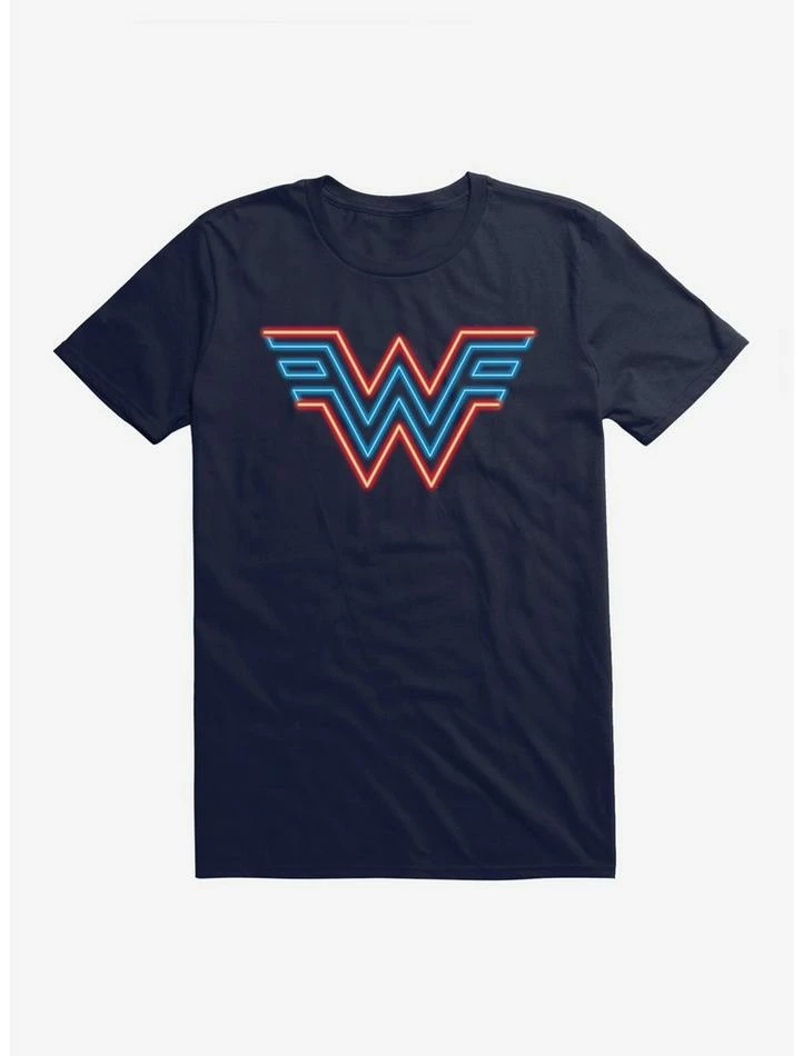 Wholesale ❤️ DC Comics Wonder 👩 Woman 1984 Neon Logo T-Shirt 🥰 - Image 3