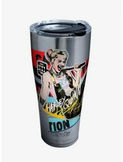 Best deal 😀 DC Comics Birds of Prey Harley Quinn 30oz Stainless Steel Tumbler With Lid 🛒