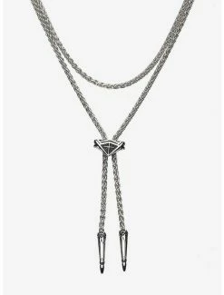 Cheapest 🛒 DC Comics Wonder 👩 Woman RockLove Lasso of Truth Bolo Necklace Silver ❤️
