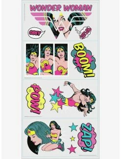 New ✨ DC Comics Wonder 👩 Woman Pop Art Peel And Stick Wall Decals ❤️
