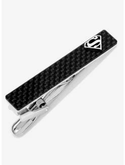 Outlet 🔥 DC Comics Superman Carbon Fiber Tie Clip 🌟