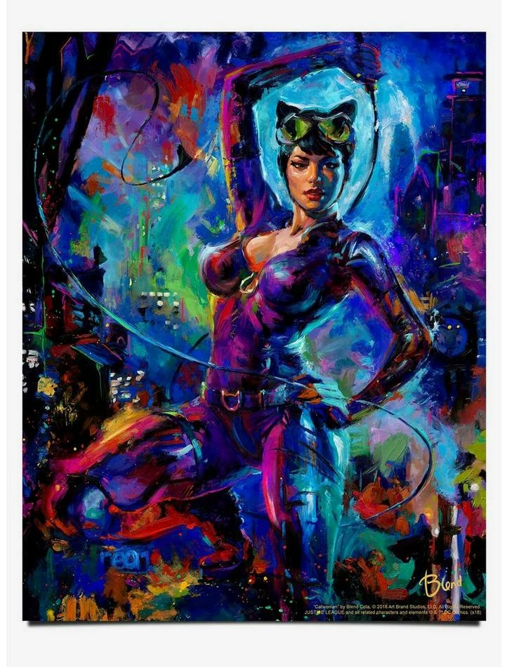 Cheap 👏 DC Comics Catwoman 14" x 11" Art Print 😍