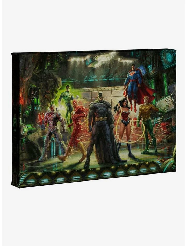 Flash Sale 😀 DC Comics The Justice League 10" x 14" Gallery Wrapped Canvas 🌟